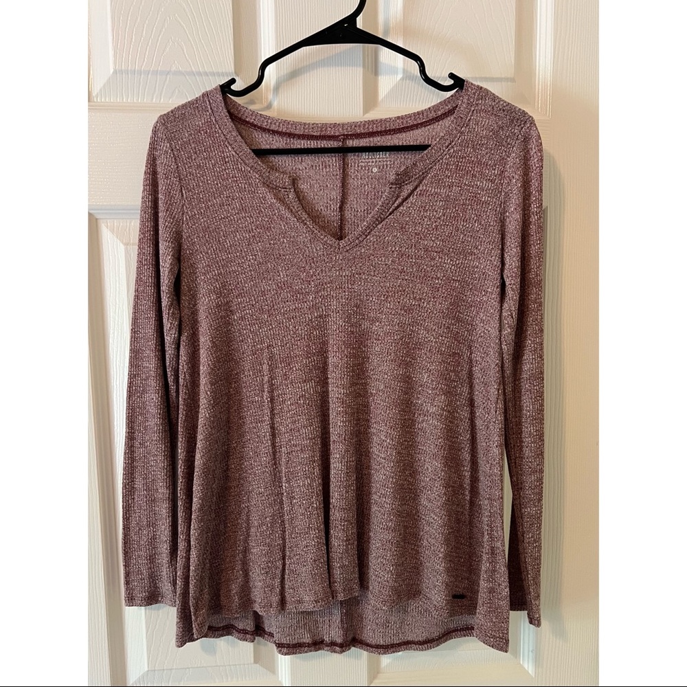 Hollister Ribbed Long Sleeve Top- Must Have Collection